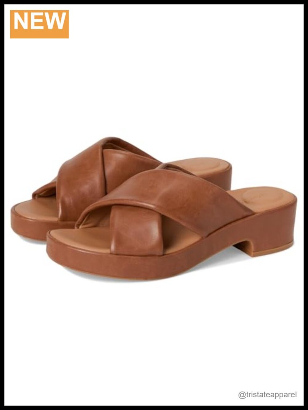 Leather Platform Wedge Sandals Crisscross Slingback Comfort